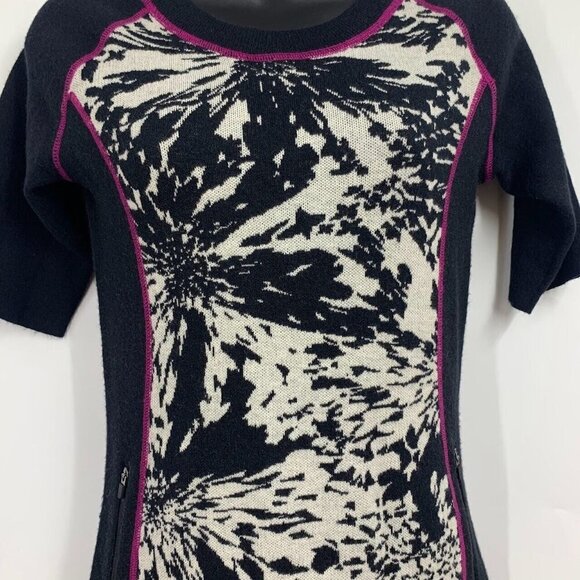 Title Nine Women's Merino Wool Blend Pockets Graphic Pattern Mini Dress Size XS - Picture 5 of 12